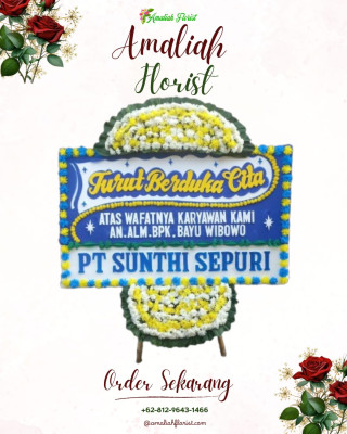 Papan Bunga Duka di Cililitan