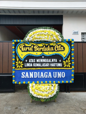 Papan Bunga Duka di Cililitan